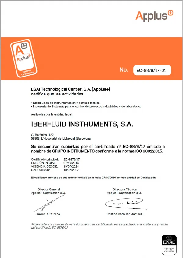 Certificado ISO 9001:2015